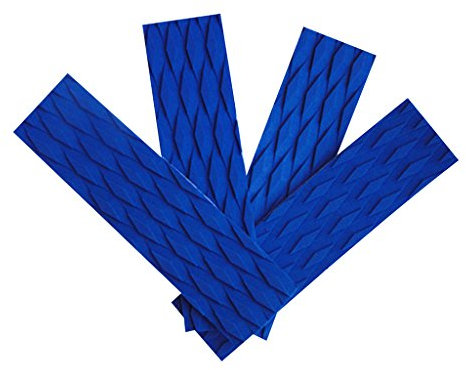 Perfeclan Los 4 Surfing Front Traction Pad Ersatz für Surfboard Deck Grip Cushion Klebstoff & Vielseitig, Blau