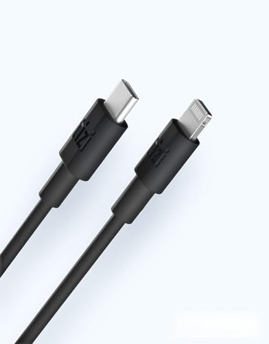 tizi flip Ultra – USB-C auf Lightning Kabel (50cm, schwarz), Apple Mfi Zertifiziert, PD Power Delivery Kabel zum Schnellladen. Kompatibel mit iPhones ab iPhone 8 und mit iPad