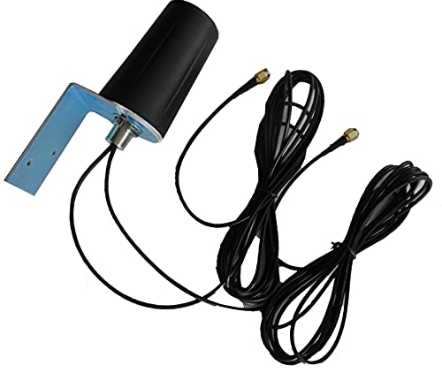 TK STAR Antenna esterna LTE 5G 4G MIMO 2 x 3 m SMA compatibile con Router HTC 5G HUB, FritzBox 6850 5G, Huawei 5G CPE Pro 2, DWR-2010, compatibile con Nighthawk M5, Huawei E6878 5G