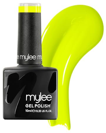 Mylee Gel Nail Polish 10ml [You Had Me at Yellow] UV/LED Soak-Off Nail Art Manicure Pedicure for Professional, Salon & Home Use [Neon Range] - Long Lasting & Easy to Apply