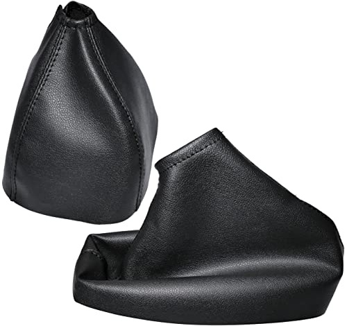 AERZETIX - Soufflet de Levier de Vitesse et Frein à Main - Compatible avec Alfa Romeo 159 de 2005 à 2011 - Cuir Synthétique - Couleur Noir - C59175