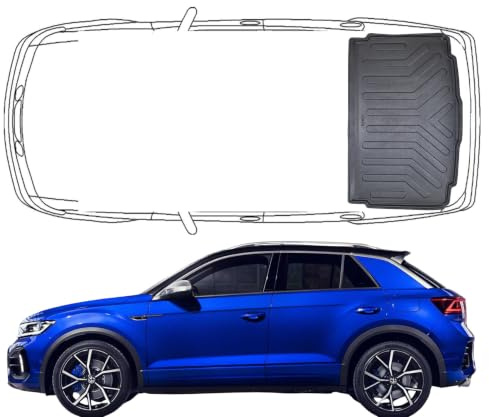 Trimak 3D Untere Kofferraumwanne für VW T-ROC 1.Gen 2017-2025 | Untere Kofferraummatte aus TPE Gummi, Passgenau, Wasserdicht, Hoher Rand, Rutschfest, Leicht zu Reinigen