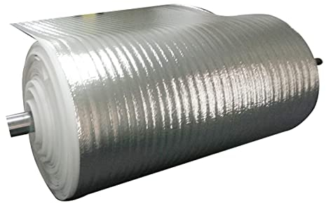 HARICSET Foglio di Alluminio Isolamento Anticalpestio Sottopavimento per Laminato Spessore 2 mm di Isolamento Acustico da Calpestio Isolamento del Pavimento per Parquet Laminato(Size:1 * 30m)