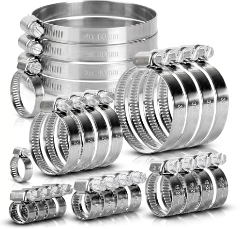 Jubilee Type Hose Clamps Pipe Tube Clips 304ss British Type Stainless Steel 8mm - 110mm (10, 80-100mm)