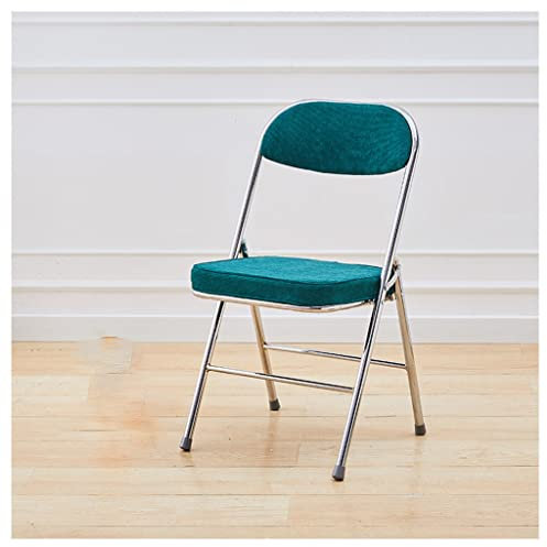KOHARA Metall-Esszimmerstühle, klappbare Esszimmerstühle mit gepolsterten Sitzen, moderner Wohnzimmer-Schlafzimmer-Küchen-Loungesessel mit Metallrahmen, armloser Ohrensessel, Schreibtis