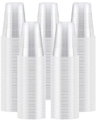 2 UR DOOR Disposable Clear Plastic Cups 1000-Pack – 7oz (180ml) for Travel, Weddings, Parties, Picnics, Wine, Juice, Desserts, Vending, and Cold Drinks