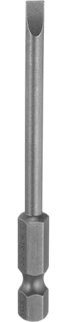 QUARKZMAN Embouts de Tournevis Plats Magnétiques Sl4 de 4 mm en Acier S2 Embout de Tournevis à Tête Plate 1/4 Tige Hexagonale Embouts de Tournevis de Qualité Industrielle de 3 de Long