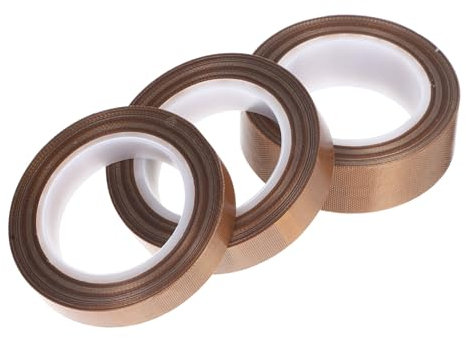 JECOMPRIS 3rollen Hochtemperatur-isolierband Abriebfestes Hitzebeständiges Klebeband Für Vakuumierer Für Handsealer Und Elektrische Geräte