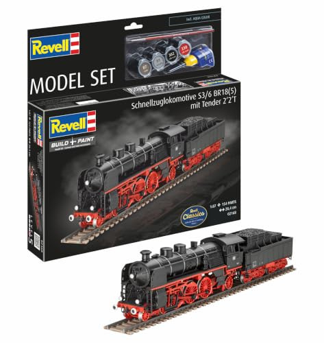 Revell Modellbau Model Set Schnellzuglokomotive S3/6 BR18 mit Tende