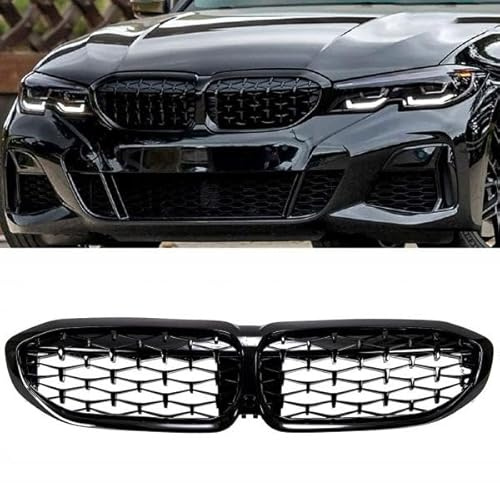 Sport-Performance Wabengrill Kühlergrill Schwarz Glanz passend für BMW 3er G20 G21 aus ABS Kunststoff