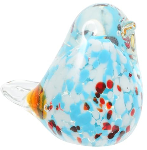 PRETYZOOM Lebendige Kunstglas-vogelstatue Miniatur-Vogel-briefbeschwerer Für Die Schreibtischdekoration
