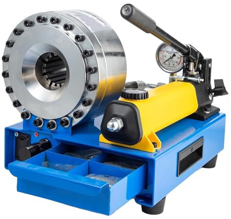 Slangpressare, slangpressare med 7 uppsättningar presshål, manuell hydraulisk pressmaskin, 35 mpa manuellt pneumatiskt pressverktyg