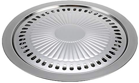 Plla de Barbacoa para Exteriores, sin Humo, sartén de Gas, Antiadherente, para Cocina de Gas, Estufa eléct, Bandeja para Hornear, plla de Barbacoa, Herramientas para Barbacoa al Aire libr