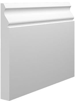 Mini Ogee 1 MDF Skirting Board - 95mm x 18mm x 4200mm, White Primed (Pack of 5)