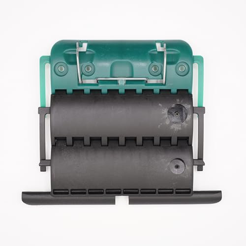 ZURFLUH FELLER - Attache tablier rigide Clicksur H875E pour lames de 8 mm pour volet roulant - Verrou anti-soulèvement robuste avec 2 maillons + 1 Porte-clés DOMOBIP (Noir et Vert - Lot de 1)
