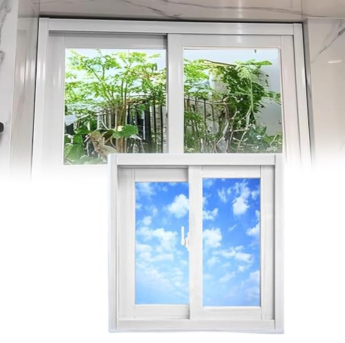 Bathroom Horizontal Sliding Window with Tempered Glass and Screen, Lockable Basement Shed Windows Aluminum Alloy Material for Sheds Chicken Coops, Restroom(White,20x12in/51x30cm)