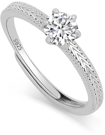 Meissa Eheringe Silber Verstellbare Partnerringe 3er Set Silber 925 Damenringe 2mm mit Stein 0,28ct Herrenring 3mm für Sie und Ihn Verlobungsring & Trauring Geschenk Valentinstag