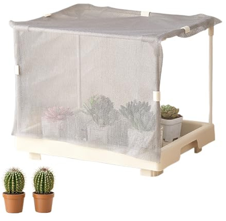 Mini serra per interni, serra portatile per piante, kit per la coltivazione di ortaggi in resina PP, protezione invernale, strumento per l'agricoltura urbana per appartamenti, patio, cortile