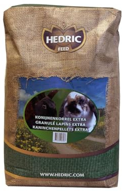 Hedric Kaninchen Granulat Extra - Kaninchenfutter - 20 kg - Kaninchenfutter