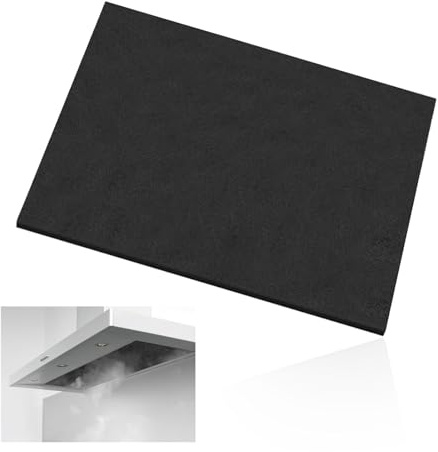 Carbon Cooker Hood Filter, Cut to Size Activated Carbon Filters Anti-Grease Filter Sheet Universal Charcoal Filters for All Cooker Hoods Extractor Fans 57x47 cm