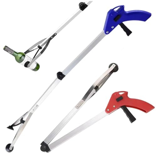32 Grabber-Reacher-Werkzeug, 2er-Pack faltbarer Reacher-Greifer, robuste Pick-up-Tool-Greifer für Senioren, Müllsammler-Oberteil für den Innen- und Außenbereich