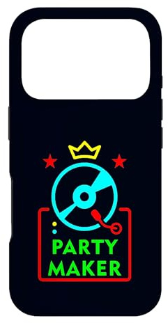 Carcasa para iPhone 17 Pro Party Maker DJ Tocadiscos Divertido Estilo Retro DJ