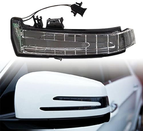 GSRECY för W204 W212 W221 W176 W246 X204 W218 LED sidospegel markör blinkersljus lins gult ljus (vänster)