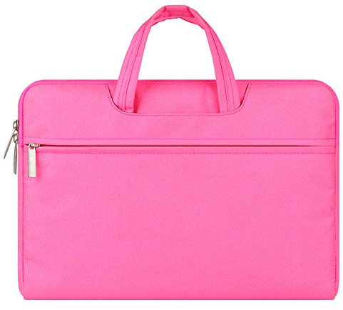 14 Inch Sleeve Case Briefcase Water Resistant Shockproof Computer Bag for Laptops/Notebooks/Ultrabooks/Netbooks Pink