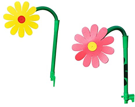 4U-Onlinehandel Spritzblume Rasensprinkler mit Erdspieß Rasensprenger Tanzende Blume Bewässerung