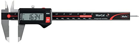 Mahr 4103403 MarCal 16 EWRi Digitaler Messschieber mit Reibrad, Reichweite 150 mm - 0 mm