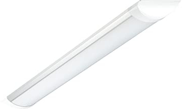 Popp® Pantalla LED 45W luz blanca fría 6000K 3600 Lm batten light regleta libre halógeno tubo led integrado 45W 150cm supermercado, taller, hogar y hospital (45W 6000K, 150cm)