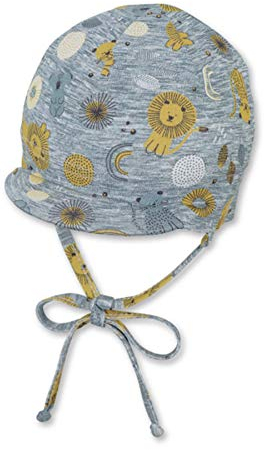 Sterntaler Jungen Schirmmütze mit Bindebändern, Alter: 5-6 Monate, Größe: 43, Gelb