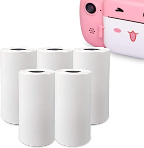 Toyogo Thermopapierrolle, 57 x 25 mm, BPA-frei, nicht klebend, Kamera-Druckpapier für Toyogo-Kinder, Sofortdruck-Kamera, 5 Stück