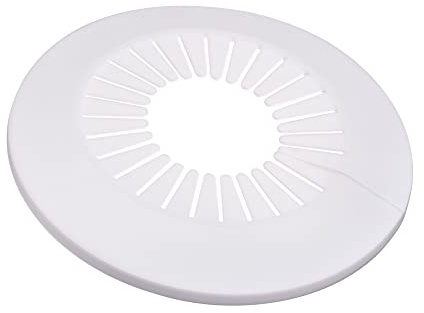 sourcing map Rohrabdeckung, Dekoration, 60 mm - 74 mm, PP-Kunststoff, Rosette, Wasserrohr-Abflussleitung, Weiß, 8 Stück