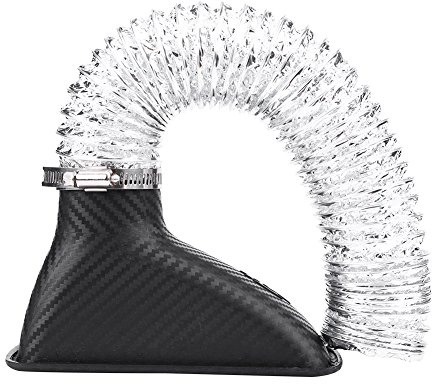 KIMISS Tubo de entrada de turbina universal para coche, compatible con múltiples modelos, fibra de carbono ligera y resistente, embudo de aire para turbo, mejora el flujo de aire