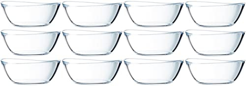 Cristal D'arques Coupelle Glass Bowls - Dessert Ice Cream - Set of 12 - Diameter 14cm