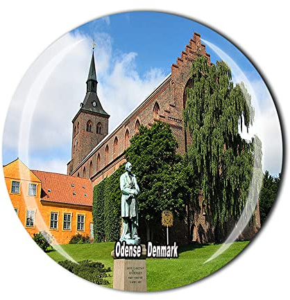Dänemark Odenser Kühlschrankmagnet Kristall Touristen Souvenir Geschenk Sammlerstücke Kühlschrank Magnetischer Aufkleber