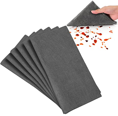 TIANNAIT 6 Paños De Limpieza De Microfibra, Paños Absorbentes Multiusos para El Hogar Que No Dejan Marcas, Paños De Limpieza De Vidrio Reutilizables para Cocina, Baño, Coche