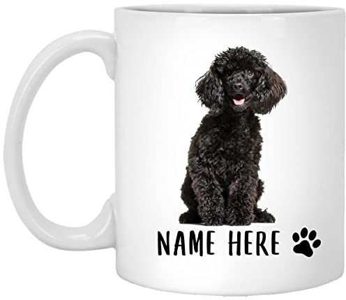 501 Tazza da caffè Testo Personalizzato Nero Cucciolo di Barboncino Tazza Regalo Vintage Colazione Tazza Nostalgic-Art Tazza da tè per Ragazzi Figlia Amici 330 ML