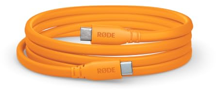 RODE SC17 USB-C to USB-C Cable, For USB-C Microphones, Computers, Phones and Tablets, 1.5m Shielded Cable, Hi-Speed Certified (Orange)