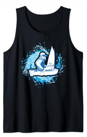 Sasquatch Optimist Segelboot Segeln Lustig Tank Top