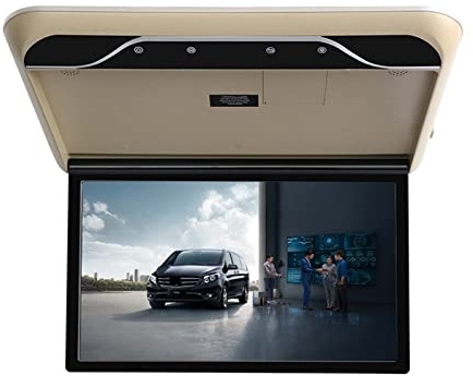 Lecteur DVD portable pour lecteurs vidéo d'appuie-tête de voiture 19 pouces voiture moniteur HD LCD écran voiture vidéo Playe 1080P Automobile plafond toit montage affichage Portable multimédia TV lie