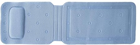 Folpus Badewannenkissen für die Badewanne, Luxuriöses Badewannenkissen mit Kopf-, Nacken- und Rückenstütze, Badezubehör, Luxuriöses Badewannenkissen als, Blau