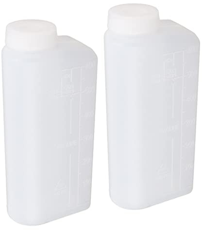 Yosoo Health Gear 2PCS 600ML Fuel Mixing Bottle, Empty Two Stroke Oil Mixing Bottle Container for Chainsaw, Strimmer, Ironing Machine