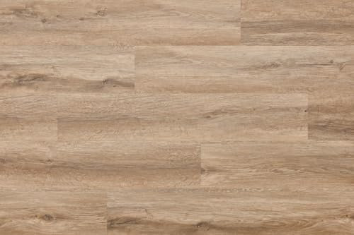 Eiche Lakewood Klick-Vinylboden 5.3mm - Wasserdicht, robust, 21 dB Schallreduzierung, 2,24 m²/Paket - Ideal für belebte Wohnbereiche!