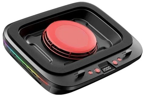 JKELPV Enfriador Ordenador portátil, Base Soporte de refrigeración Viento Fuerte Almohadilla de refrigeración para Juegos a presión, Soporte para portátiles Enfriador para computadora portátil