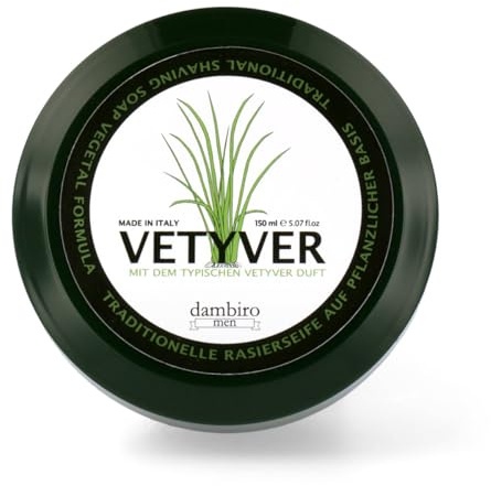 dambiro Rasierseife Vetyver 150 ml Tiegel