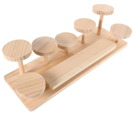 CTIRCHIU Wooden Perfume Display Rack Multi-function Organizer for Cosmetics Skincare and Plants Stylish and Sturdy Dresser Shelf for Home Office and Retail Use