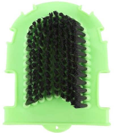 Hiraith 2-seitiger Equine-Waschhandschuh für Pferde, PP-Material-Pflegewerkzeug, Dual-Textur-Design für Reinigung & Massage, Nicht Rutschfeste Handanpassung und Hohe