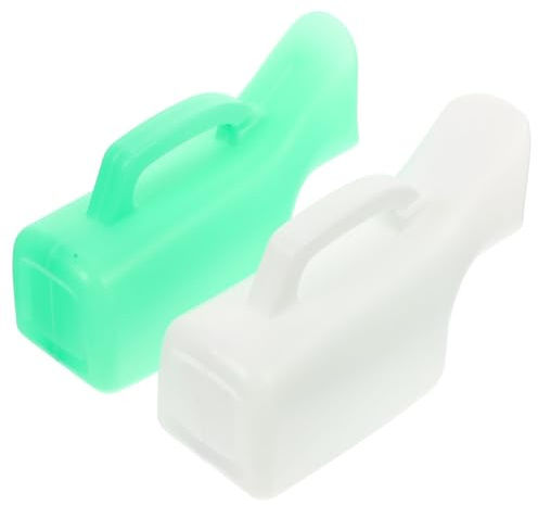 GOOHOCHY 2 Pezzi Urinale Femminile Portatile per Viaggi e Casa per Urina con per Anziani e Persone con Ridotta Colori e Verde